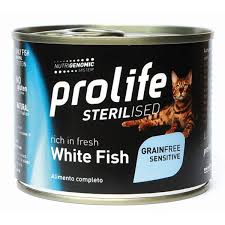 Prolife Cat Wet Adult Grain Free Sensitive White Fish 200gr