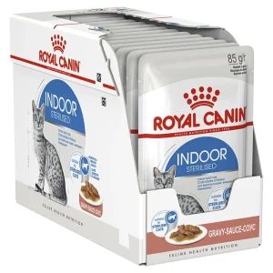 Royal Canin Indoor Sterilised in Salsa 12x85g Umido per Gatti