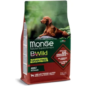 Monge BWild Grain Free Adult Agnello Patate e Piselli 2,5kg - Cane