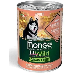 Monge BWild Grain Free Salmone Zucca e Zucchine 400g - Cane