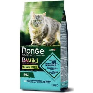 Monge BWild Grain Free Adult Merluzzo Patate e Lenticchie 1,5kg - Gatto