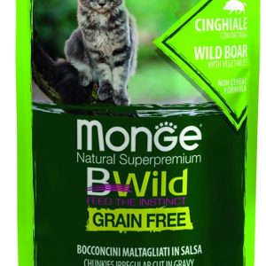 Monge BWild Grain Free Sterilised con Cinghiale 85g - Umido Gatto