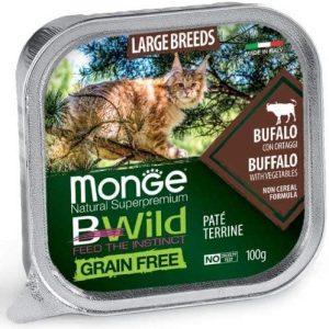 Monge BWild Grain Free Large Breed Bufalo con Ortaggi 100g - Cane