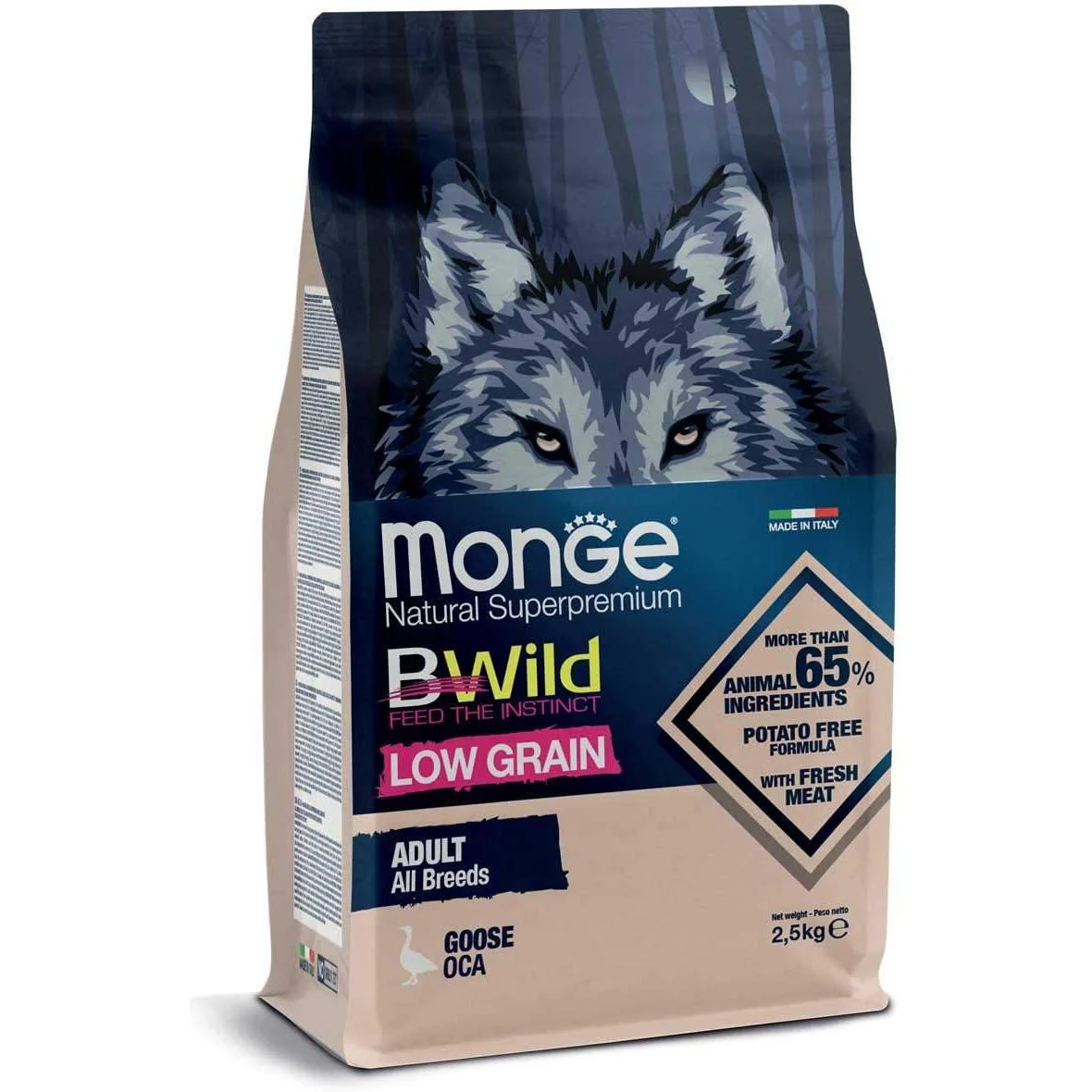 Monge BWild Low Grain Adult Oca 2,5kg - immagine 2