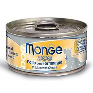 Monge Dog Pollo con Formaggio 95g - Cibo Umido per Cani
