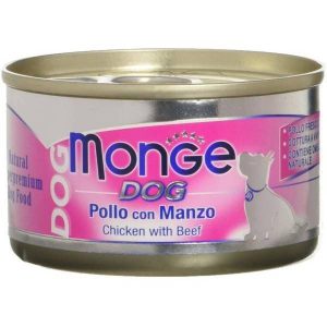 Monge Dog Pollo con Manzo 95g - Cibo Umido per Cani