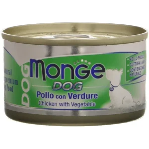 Monge Dog Pollo con Verdure 95g - Cibo Umido per Cani