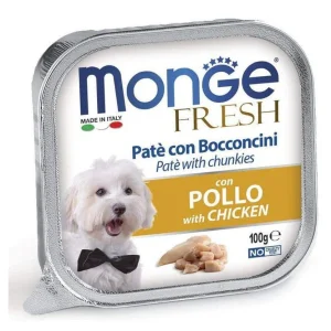 Monge Fresh Paté con Bocconcini con Pollo 100g - Umido Cane