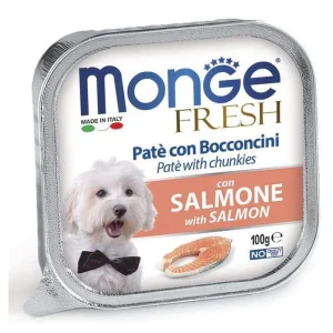 Monge Fresh Paté con Bocconcini con Salmone 100g - Cane