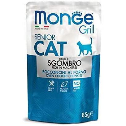 Monge Grill Senior Sgombro 85g - Cibo Umido per Gatti
