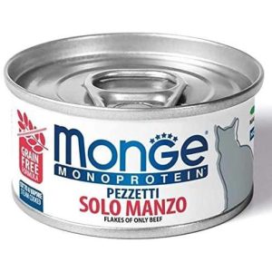Monge Monoprotein Solo Manzo 80g - Cibo Umido per Gatti