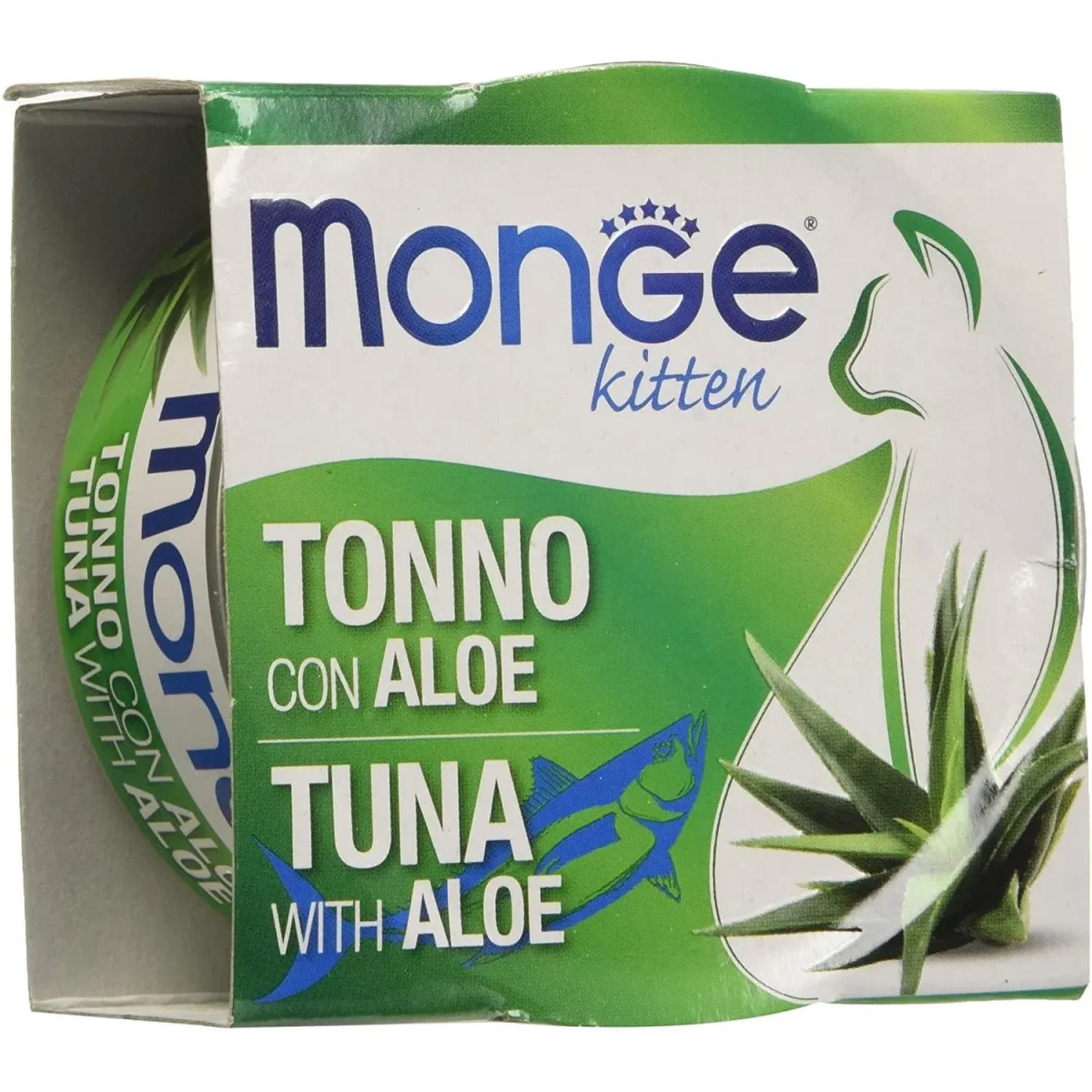 Monge Kitten Tonno con Aloe 80g - Cibo Umido per Gatti