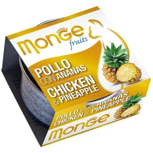 Monge Fruits Pollo con Ananas 80g - Cibo Umido per Gatti
