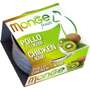 Monge Fruits Pollo con Kiwi 80g - Cibo Umido per Gatti