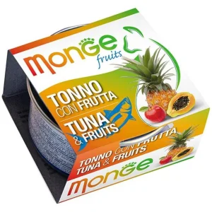 Monge Fruits Tonno con Frutta 80g - Cibo Umido per Gatti