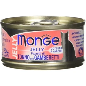 Monge Tonno con Gamberetti 80g - Cibo Umido per Gatti