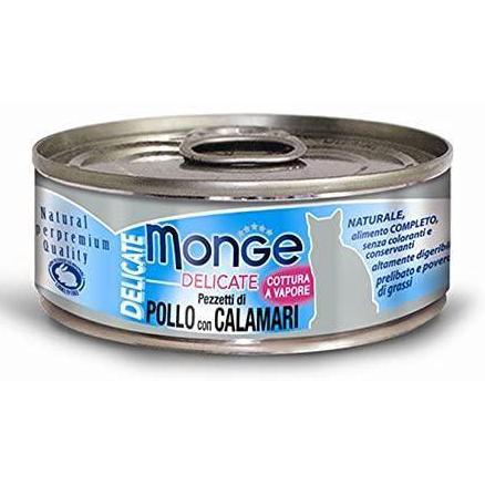 Monge Delicate Pollo con Calamari 80g - Umido Gatto - immagine 2