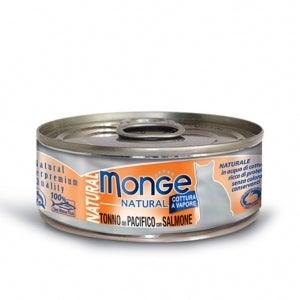 Monge Natural Tonno a Pinne Gialle con Salmone 80g - Gatto