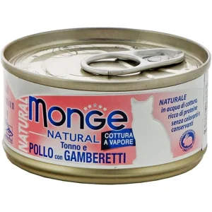 Monge Natural Tonno e Pollo con Gamberi 80g - Gatto