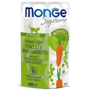 Monge Supreme Kitten Tonno con Piselli 80g
