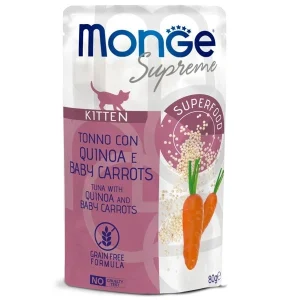 Monge Supreme Kitten Tonno con Quinoa e Baby Carrots 80gr