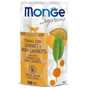 Monge Supreme Kitten Tonno con Spinaci 80g
