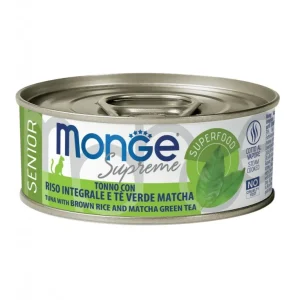 Monge Supreme Senior Tonno Riso Integrale e Tè Matcha 80g