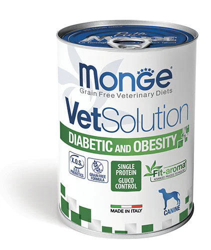 Monge Vet Solution Diabetic e Obesity 400g - Umido Cane - immagine 2