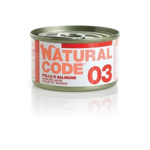 Natural Code 03 Pollo e Salmone 85g Umido per Gatti