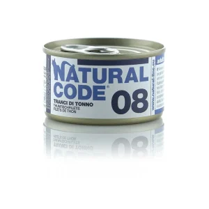 Natural Code 08 Tranci di Tonno 85g Umido per Gatti