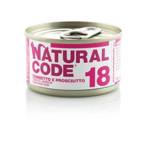 Natural Code 18 Tonnetto e Prosciutto 85g Umido per Gatti