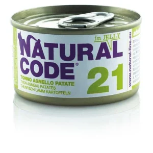 Natural Code 21 Tonno Agnello e Patate 85g Umido per Gatti