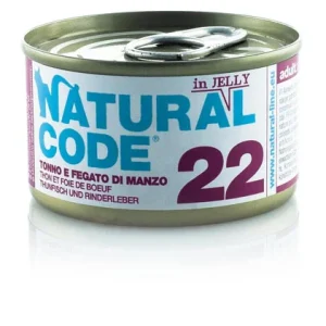 Natural Code 22 Tonno e Fegato di Manzo 85g Umido per Gatti