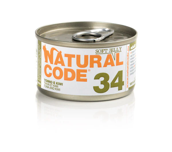 Natural Code 34 Tonno e Kiwi 85g Umido per Gatti