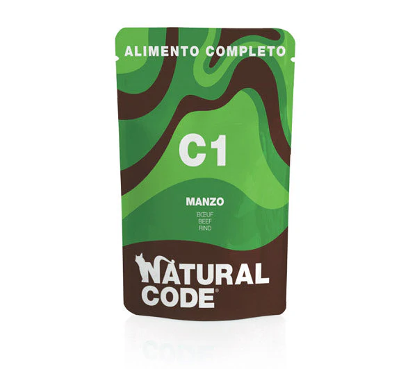 Natural Code C1 Manzo 70g Umido per Gatti