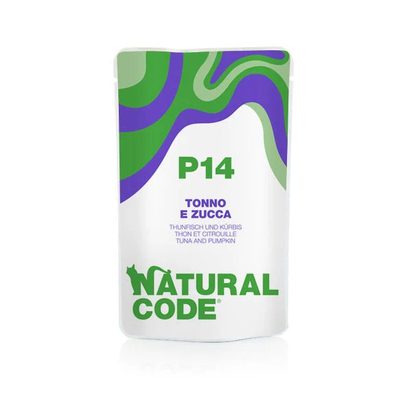 Natural Code P14 Tonno e Zucca 70g Umido per Gatti