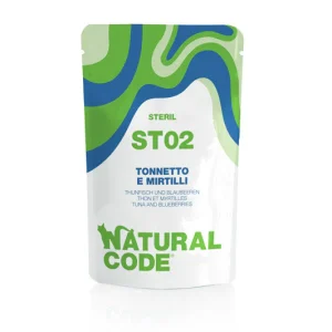 Natural Code ST02 Tonnetto e Mirtilli 70g Umido per Gatti Sterilizzati