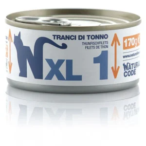 Natural Code XL1 Tranci di Tonno 170g Umido per Gatti