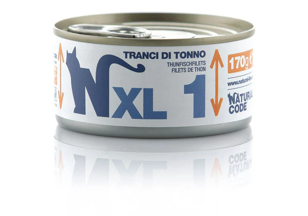 Natural Code XL1 Tranci di Tonno 170g Umido per Gatti