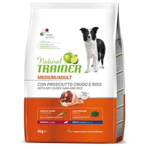 Natural Trainer Adult Medium con prosciutto crudo 3 Kg