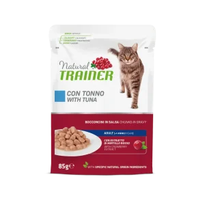 Natural Trainer Adult Tonno Umido Gatto Multipack 4x85 Gr