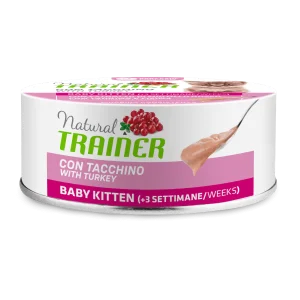 Natural Trainer Baby Kitten con tacchino 80g