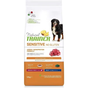 Natural Trainer Sensitive No Gluten Medium&Maxi Agnello 12Kg - Crocchette Cani
