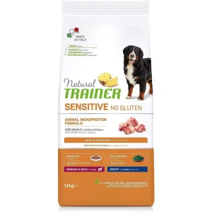 Natural Trainer Sensitive No Gluten Medium&Maxi Maiale 12Kg - Crocchette Cani
