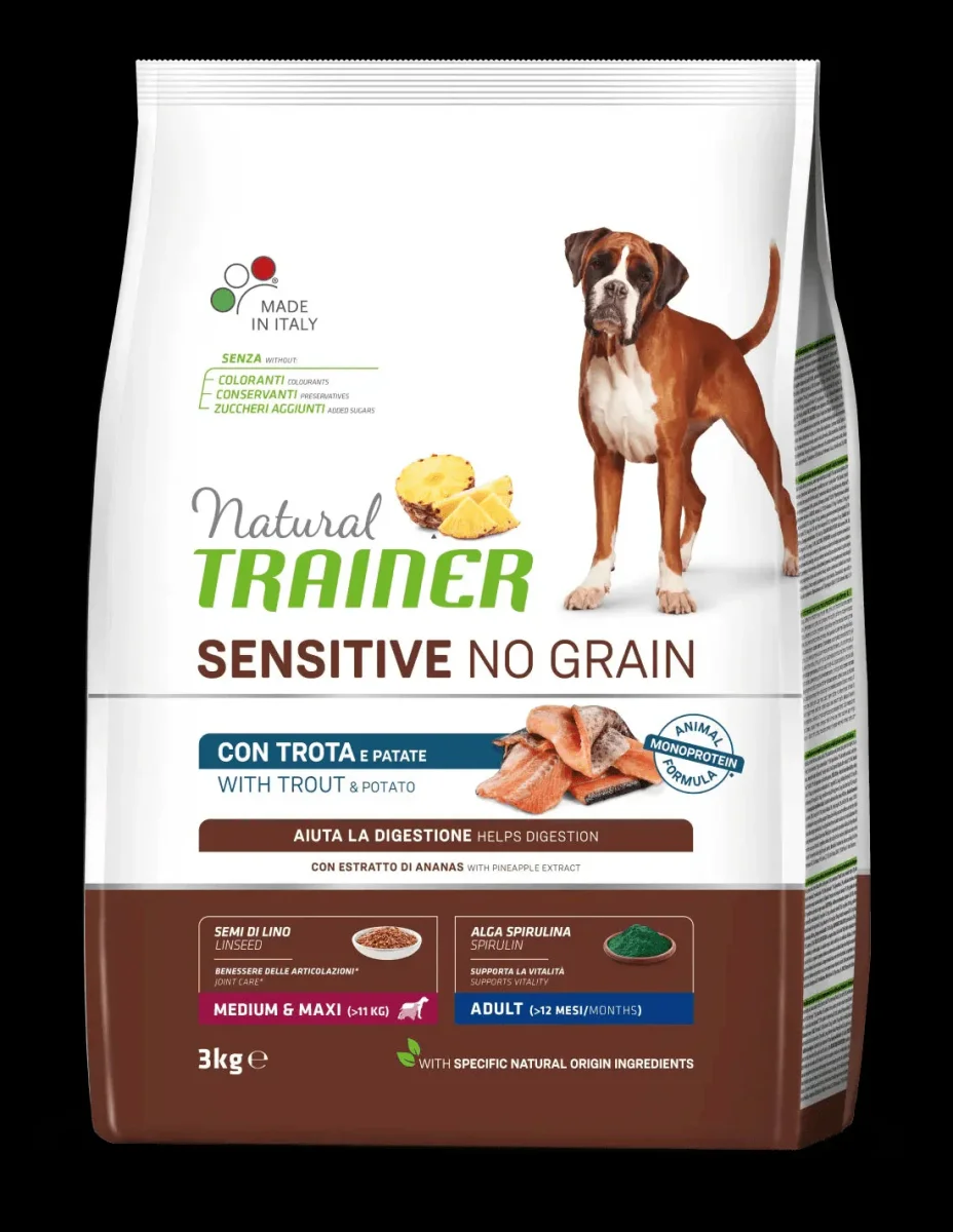 Natural Trainer Sensitive No Grain Trota e Patate 3 kg - immagine 2