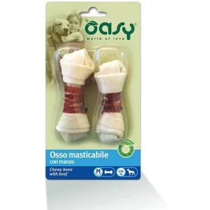 Oasy Osso Masticabile con Manzo Snack Cani M