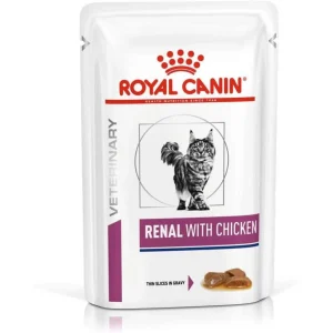 12x85g Royal Canin Renal Pollo - Cibo Umido per Gatti