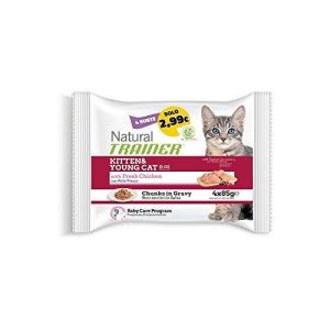 TRAINER Trainer Natural Cat Flow Kitten GR. 85 X 4 Cibo Umido Per Gatti